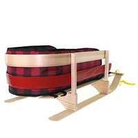 Wooden Sleigh XL with Pad Cover