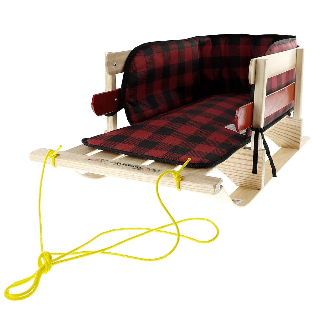Wooden Sleigh XL with Pad Cover