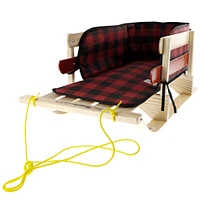 Wooden Sleigh XL with Pad Cover