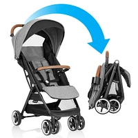 GOLD Otto Self-Folding Lightweight Travel Stroller - Moonstone Gray
