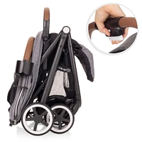 GOLD Otto Self-Folding Lightweight Travel Stroller - Moonstone Gray