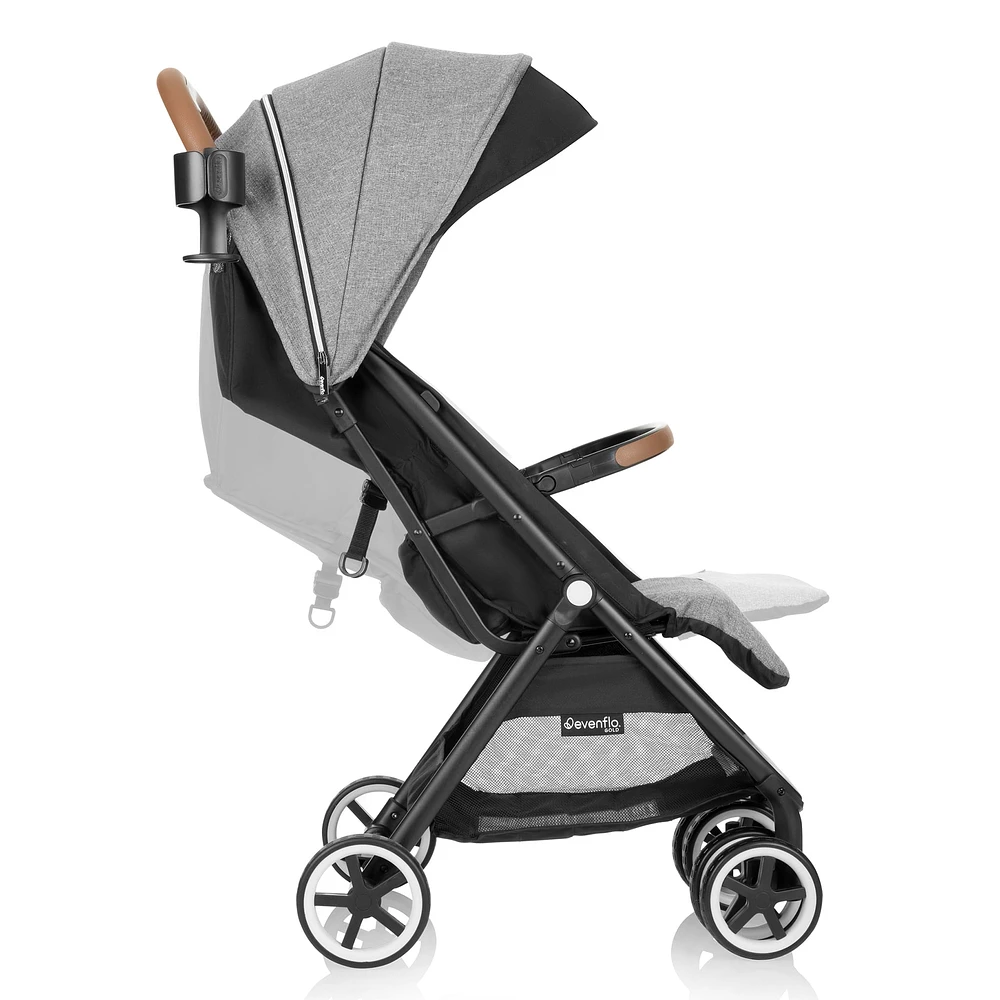 GOLD Otto Self-Folding Lightweight Travel Stroller - Moonstone Gray