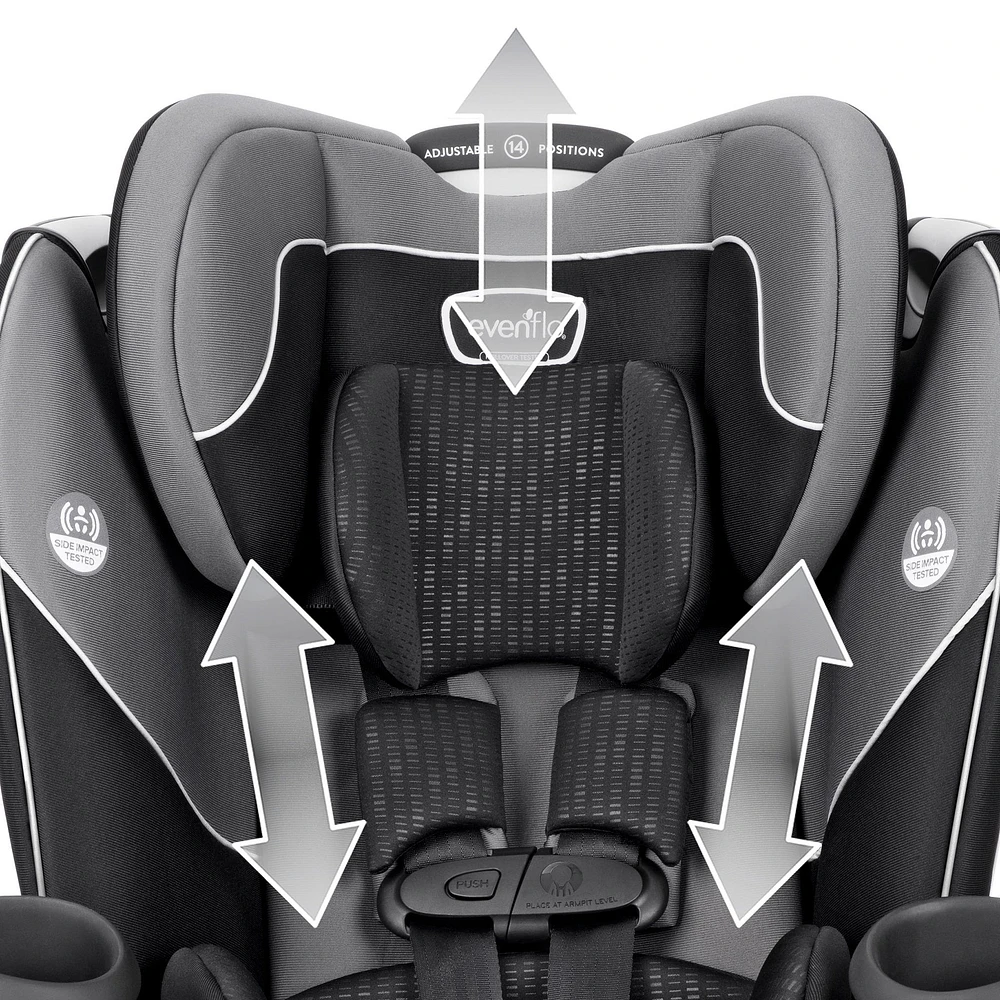 Siège d’Auto tout-en-un rotatif Revolve360 - Amherst Gris