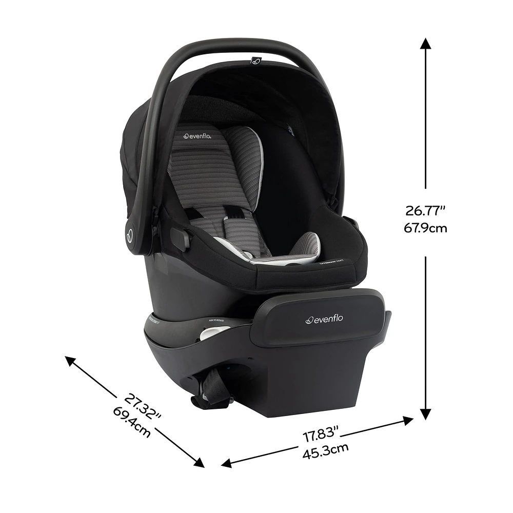 Revolve180 LiteMax NXT Rotational Car Seat - Cinder Gray