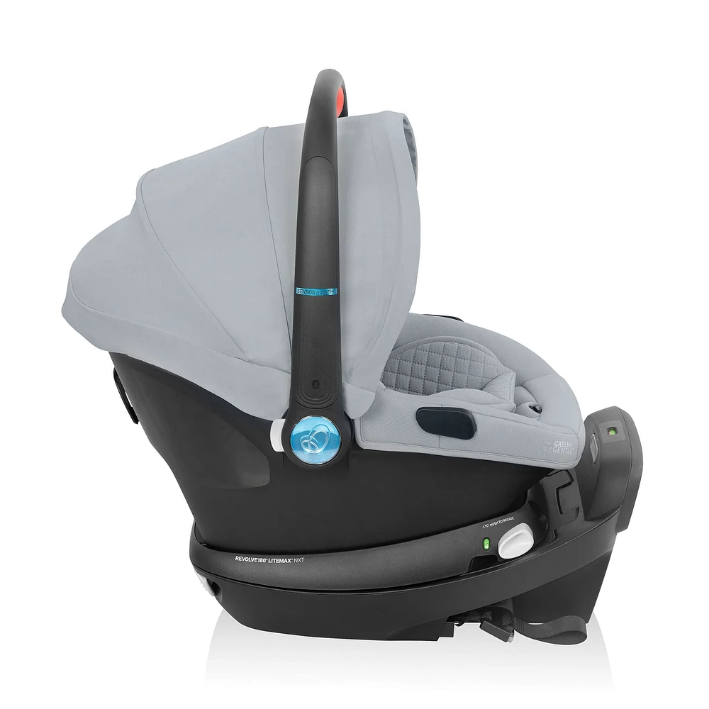 Revolve180 LiteMax NXT Rotational Car Seat with SensorySoothe - Quartz