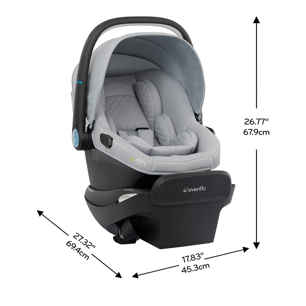 Revolve180 LiteMax NXT Rotational Car Seat with SensorySoothe - Quartz