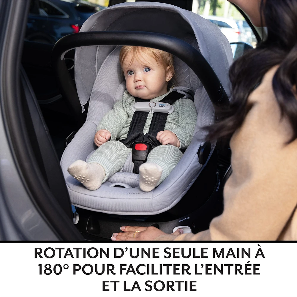 Revolve180 LiteMax NXT Rotational Car Seat with SensorySoothe - Quartz