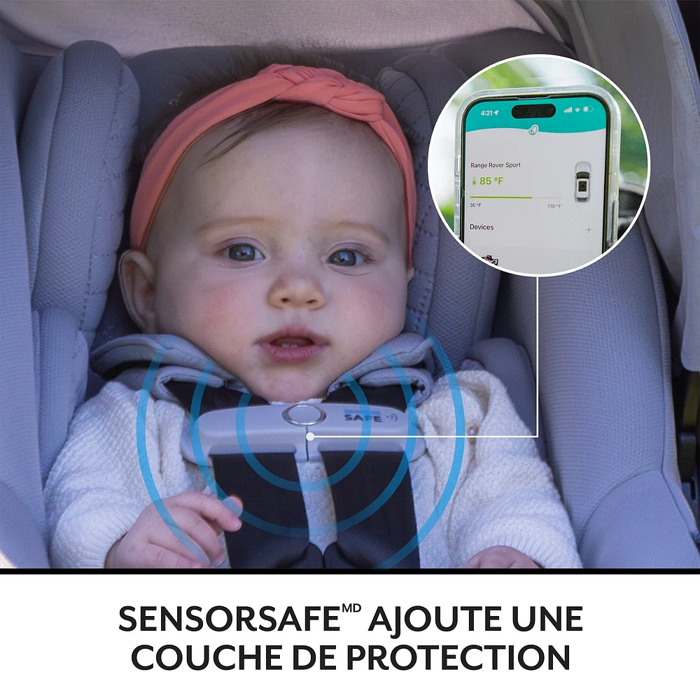 Revolve180 LiteMax NXT Rotational Car Seat with SensorySoothe - Quartz