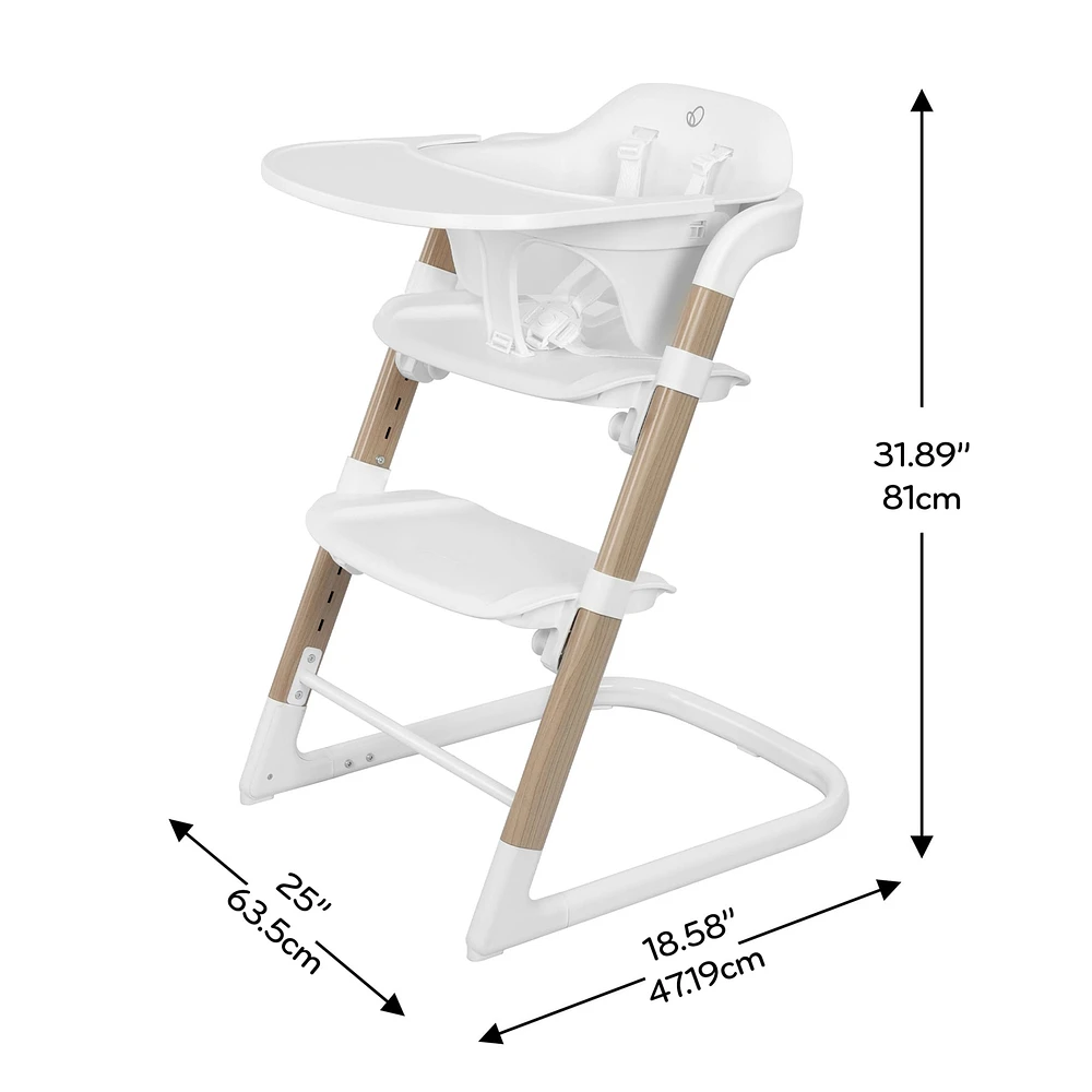 Chaise Haute 3-en-1 RightSeat - Blanc