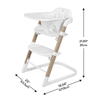 Chaise Haute 3-en-1 RightSeat - Blanc