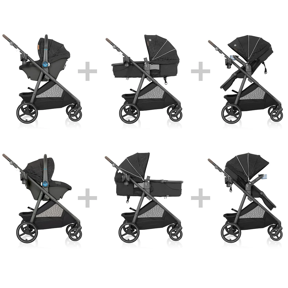 Shyft Intuiti+ Travel System with Revolve180 LiteMax NXT - Dubhan Black