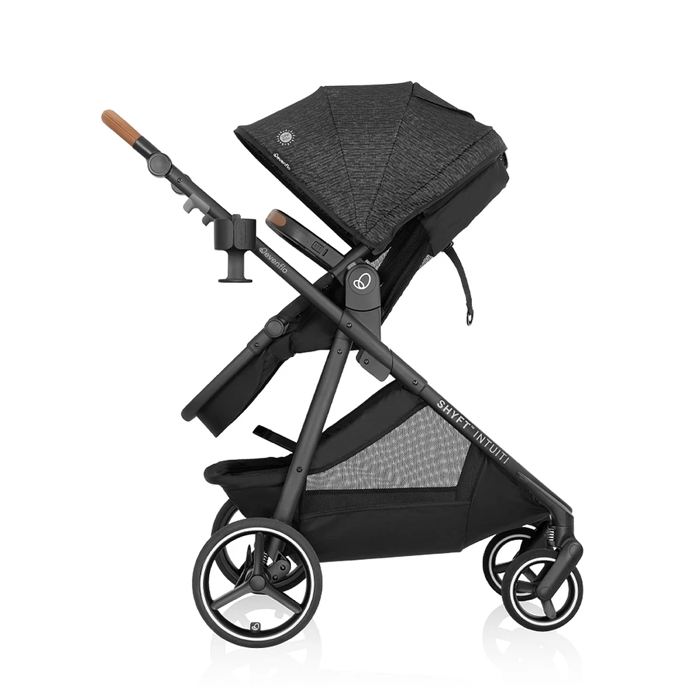 Shyft Intuiti Travel System with Revolve180 LiteMax NXT Car Seat - Black