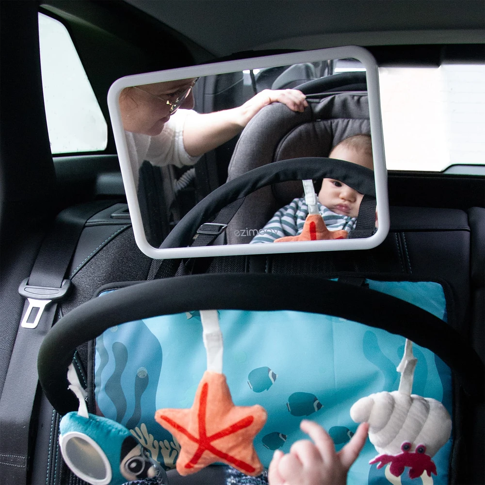 Baby Car Mirror with LED Pro