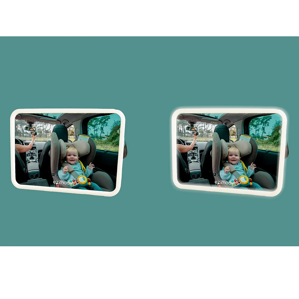 Baby Car Mirror with LED Pro