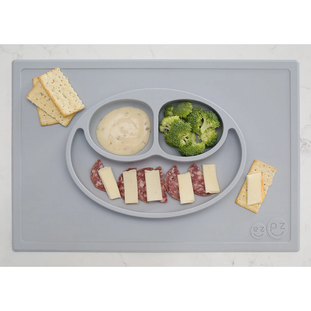 Napperon Assiette Antidérapant Happy Mat - Gris
