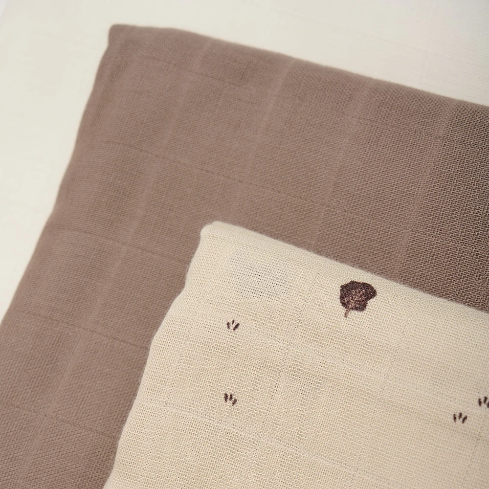 Trio Mousselines - Beige/Café/Ivoire
