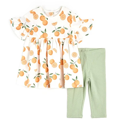 Ensemble Robe Oranges 3-24mois