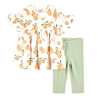 Ensemble Robe Oranges 3-24mois