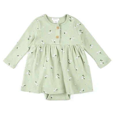 Robe Fleurs Oranges 3-24mois