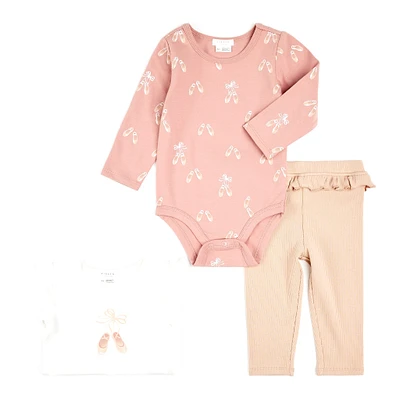Ensemble de 3 Pièces Legging Ballet 3-24mois
