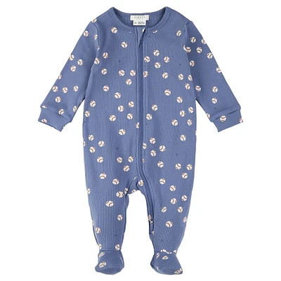 Baseball print Sleeper 0-12m