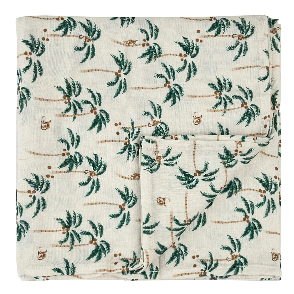 Palm Tree Muslin Swaddle