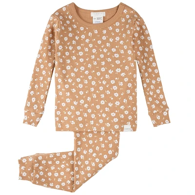 Pyjama 2 Pièces Fleurs Girafes 12-24mois