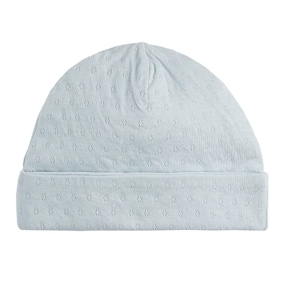 Chapeau Pointelle Bleu 0-9mois