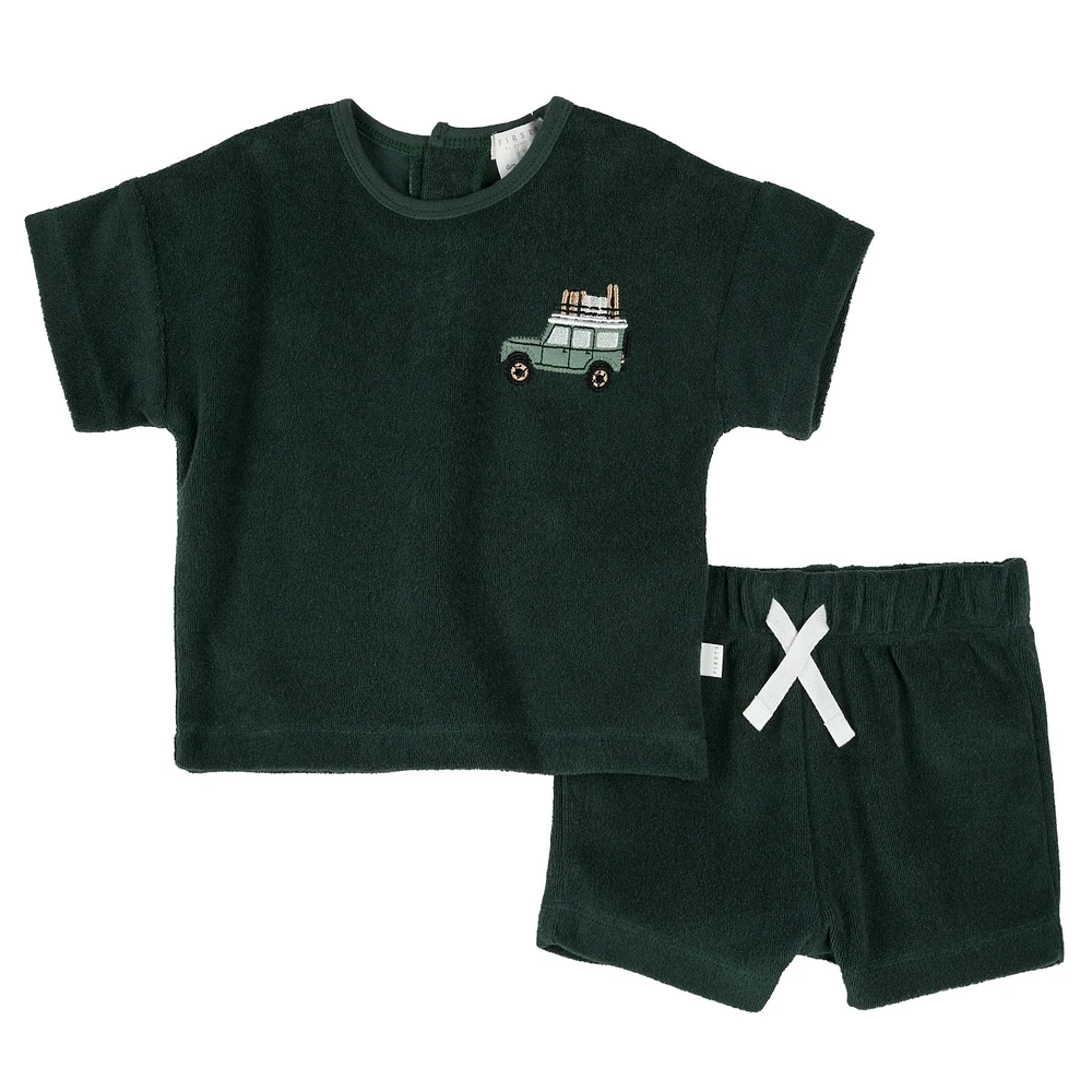 Ensemble Short Ratine Safari 3-24mois