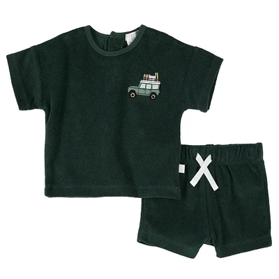 Ensemble Short Ratine Safari 3-24mois
