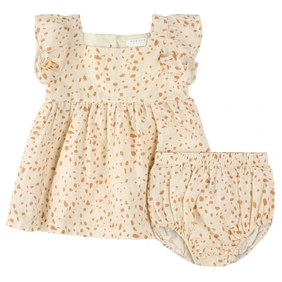 Ensemble Robe Pois Girafes 3-24mois