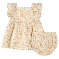 Ensemble Robe Pois Girafes 3-24mois