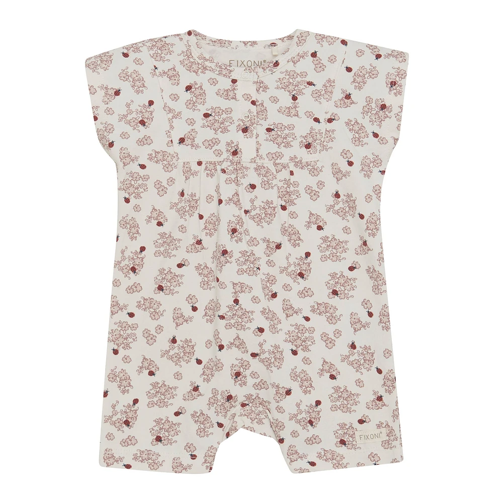 Flower Print Romper N-24m