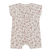 Flower Print Romper N-24m