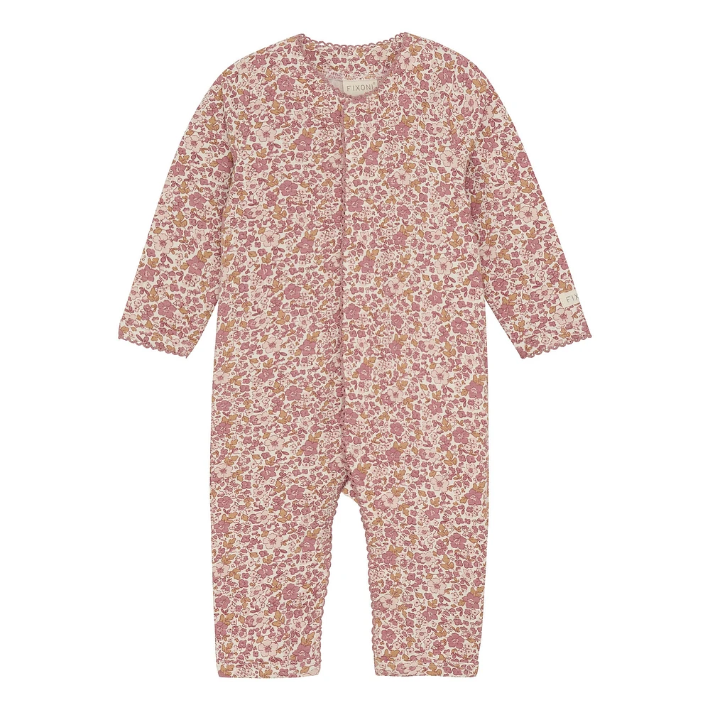 Combinaison Imprimé Fleurs Nouveau-né-24mois