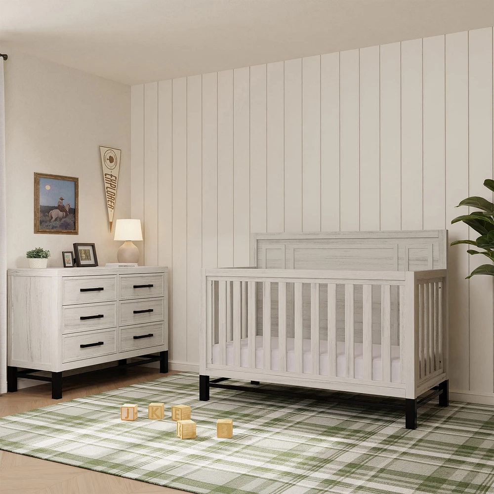 Newbern 4-in-1 Convertible Crib - White Driftwood