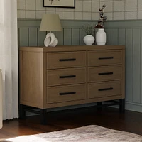 Newbern 6-Drawer Assembled Dresser - Driftwood
