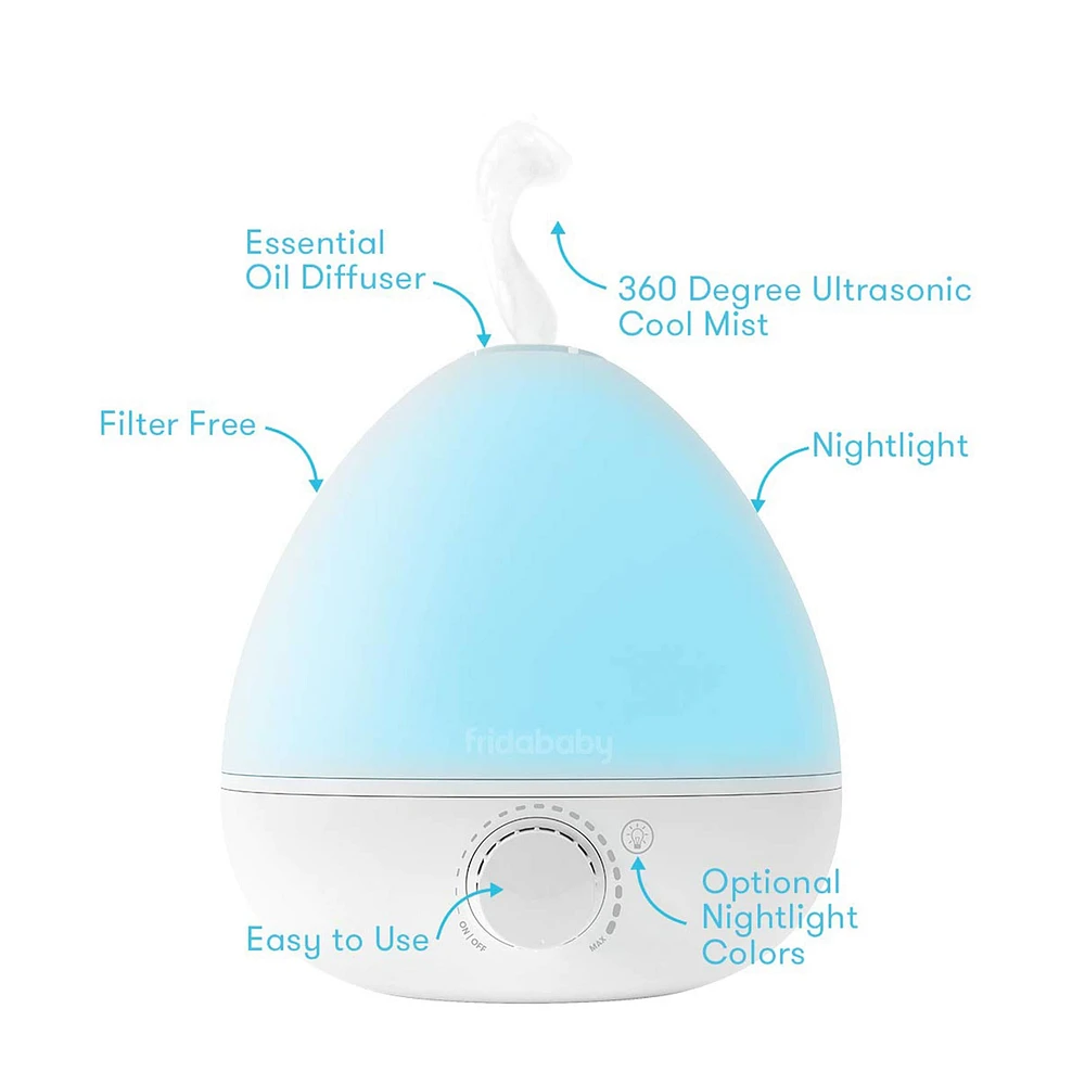 3-in-1 Humidifier Diffuser Nightlight - The BreatheFrida 