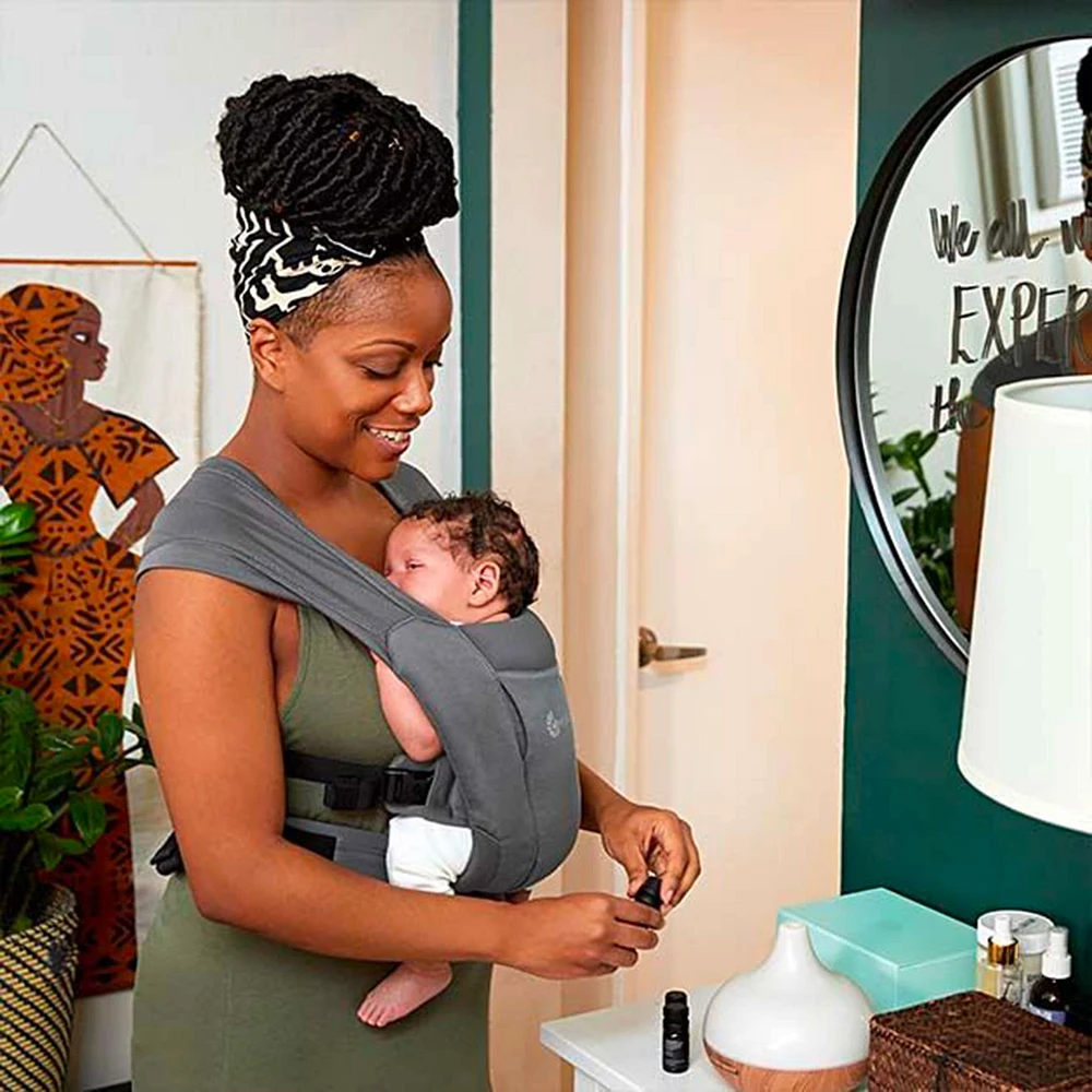 Embrace Mesh Newborn Carrier - Washed Black