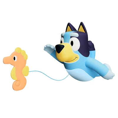 Toomies Swimming Bluey Bath Toy with Seahorse