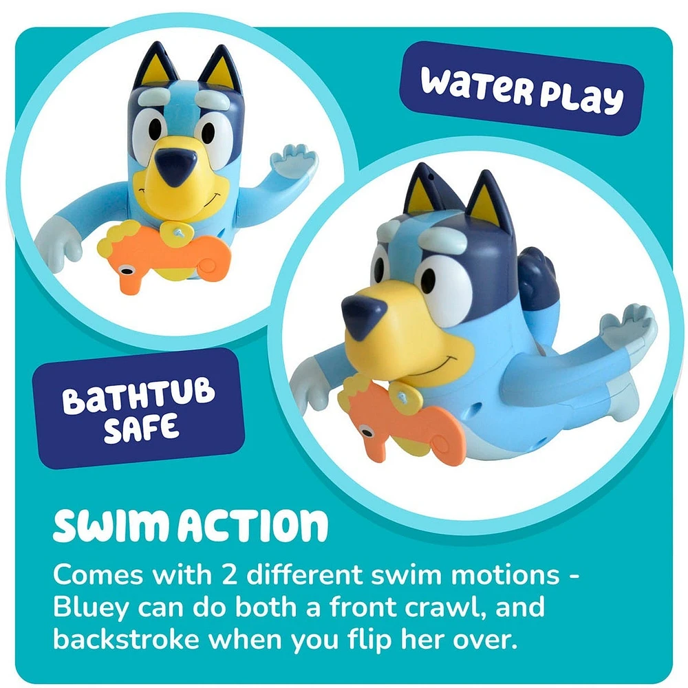 Toomies Swimming Bluey Bath Toy with Seahorse