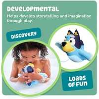 Toomies Swimming Bluey Bath Toy with Seahorse