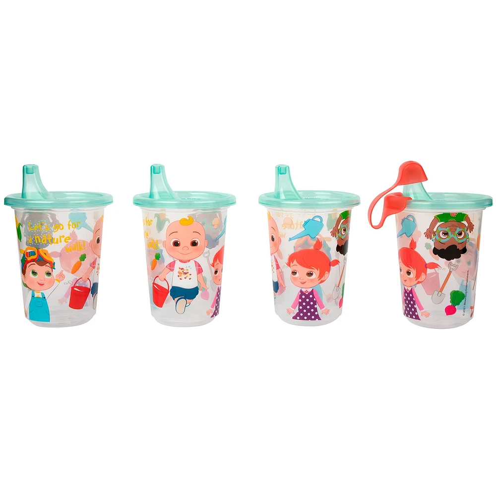 Take & Toss CoComelon Sippy Cups 10oz 4-pack