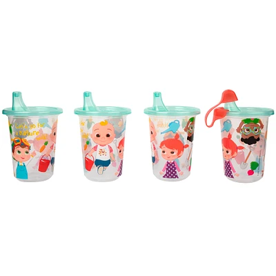 Take & Toss CoComelon Sippy Cups 10oz 4-pack