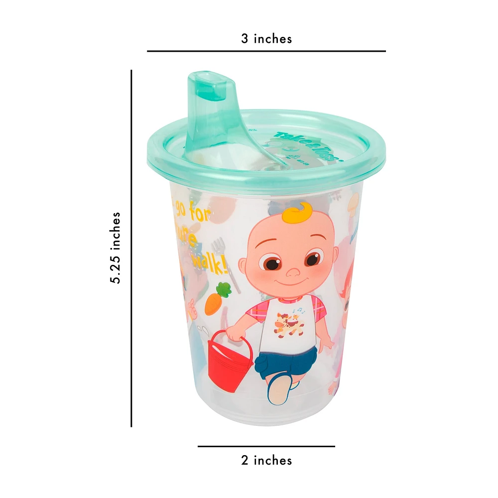 Take & Toss CoComelon Sippy Cups 10oz 4-pack