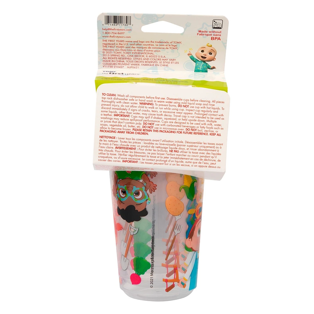 Take & Toss CoComelon Sippy Cups 10oz 4-pack