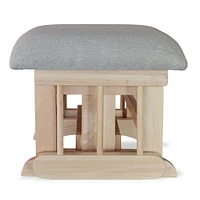 Tabouret naturel tissu LIN20
