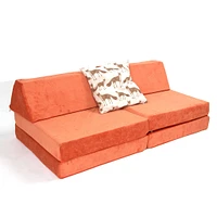 Complete Modular Sofa - Papaya Splash