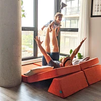 Complete Modular Sofa - Papaya Splash