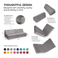 Complete Modular Sofa - Rhino Tango